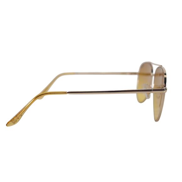 Steve Madden SANTANA Metal Aviator Sunglasses - Gold / Crystal Yellow - NWT - Picture 5 of 8